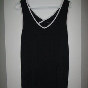 Navy Cable & Guage tank top